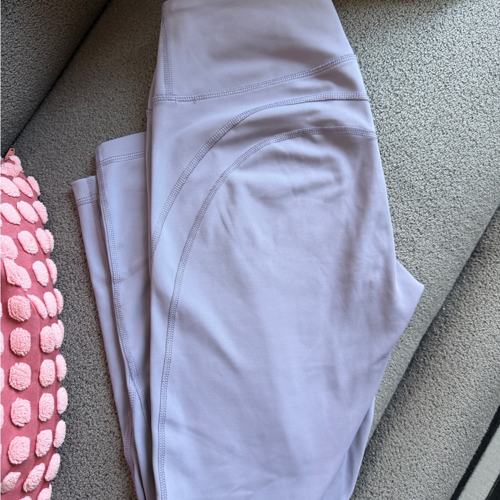 Light Lavender Seam Detail Leggings